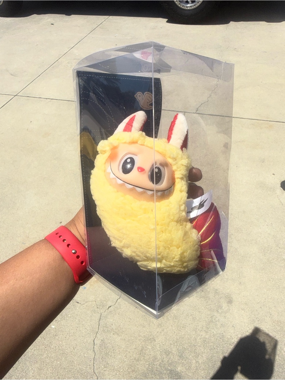 Yellow Plush Small Pet Costume Toy - Shrimp Lafufu
